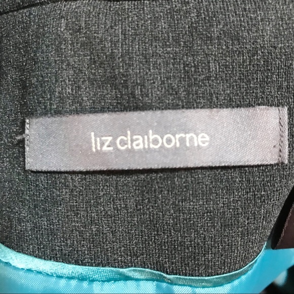 Liz Claiborne dark gray long sleeve blazer jacket - Picture 5 of 6